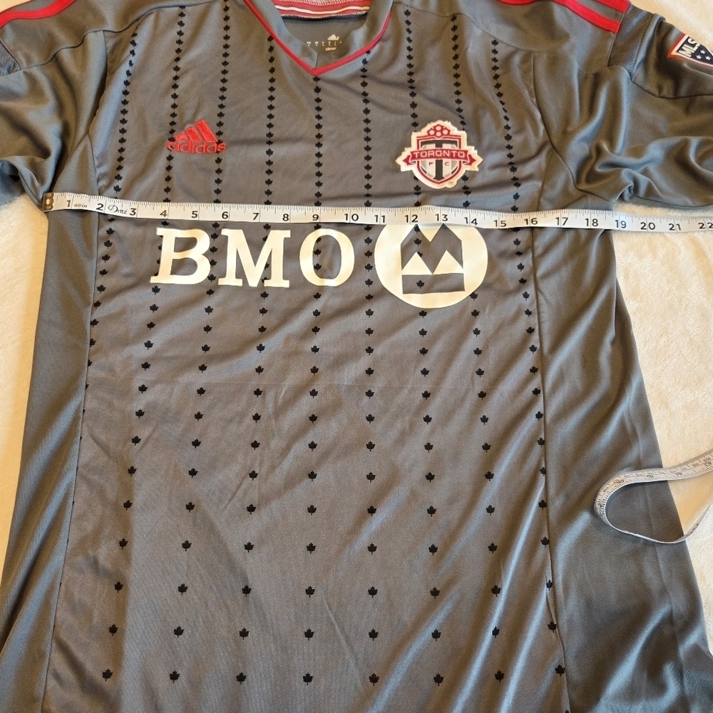 Adidas Toronto BMO Jersey Men's MLS Official Climacool Large Football Soccer - Picture 13 of 15